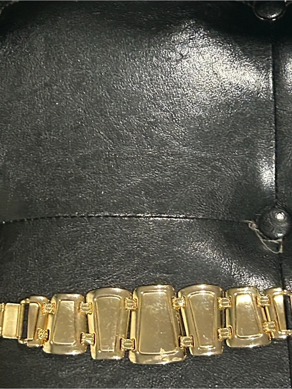 Brighton Trendoro Wide Gold Plated Link Bracelet